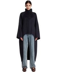 Alaïa - Asymmetric Double-Face Cashmere Coat - Lyst