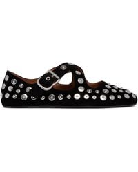 Alaïa - Criss-Cross Flat Ballerina Shoes - Lyst