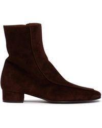 Herbert Levine - Leather Shadow Ban Ankle Boots - Lyst