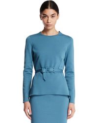 Tom Ford - Light Crew Neck Top With Belt - Lyst