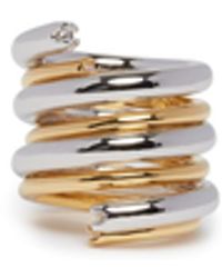 Panconesi - Anello Orbit Dorato E Argentato - Lyst
