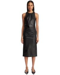 ARMARIUM - Pernilla Leather Midi Dress - Lyst