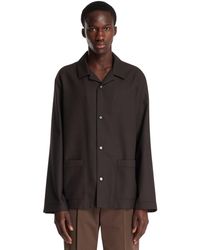 The Row - Wool Shirt - Lyst
