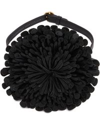 Alaïa - Leather Flower Choker - Lyst