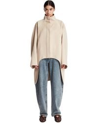 Alaïa - Asymmetric Double-Faced Cashmere Coat - Lyst