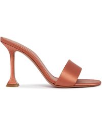 AMINA MUADDI - Andreea Satin Sandals - Lyst