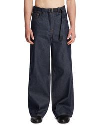 Sacai - Levi's X Wide Belted Jeans - Lyst