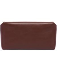 The Row - Square Compact Leather Clutch - Lyst