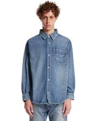 NEEDBY VINTAGE - Cotton Denim Shirt - Lyst