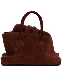 The Attico - La Passeggiata Mini Suede Bag - Lyst