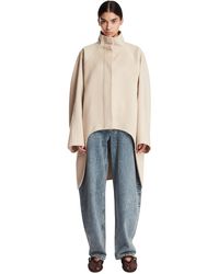 Alaïa - Asymmetric Double-Faced Cashmere Coat - Lyst