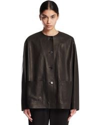 The Row - Quintus Leather Jacket - Lyst