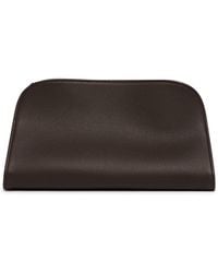 The Row - Peggy Leather Clutch - Lyst