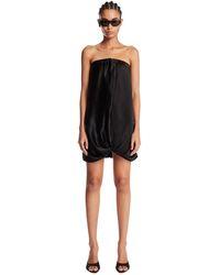 7 For All Mankind - Satin Mini Dress - Lyst