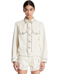 R13 - Studded Denim Jacket - Lyst