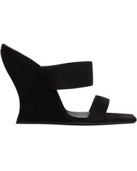 Alaïa - Suede Wedge Sandals - Lyst