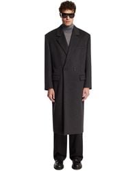 Saint Laurent - Double-Faced Wool Coat - Lyst