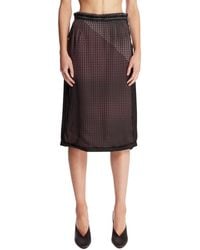 Maison Margiela - Viscose Midi Skirt - Lyst