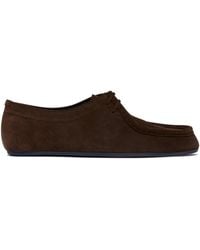 Jil Sander - Suede Lace-Up Loafers - Lyst
