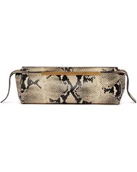 KHAITE - Snakeskin-Print Clutch - Lyst