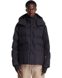 Moncler - Servance Padded Wool And Denim Ski Jacket - Lyst