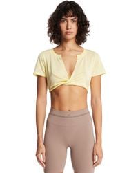 Nike - Skims Light Short-Sleeve V-Neck Crop Top - Lyst