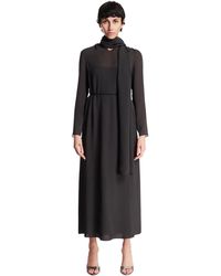 The Row - Midi Silk Dress - Lyst