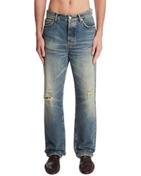 Purple Denim - Dark Ripped Jeans - Lyst