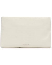 LA MAMA - Xxl Croc-Embossed Pouch - Lyst