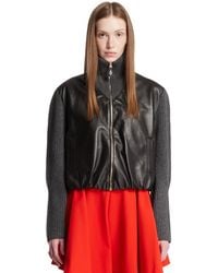 Alaïa - Light Wool Varsity Jacket - Lyst