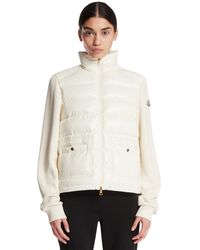 Moncler - Cotton And Nylon Zip-Up Sweatshirt - Lyst