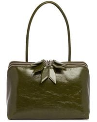 The Attico - Crinkled Patent Leather L'Altra Di Milano Bag - Lyst