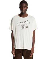 R13 - Printed Cotton T-Shirt - Lyst