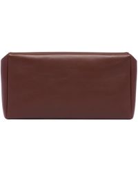 The Row - Square Compact Leather Clutch - Lyst