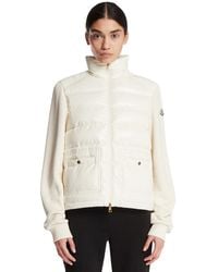 Moncler - Cotton And Nylon Zip-Up Sweatshirt - Lyst