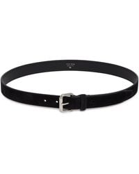 The Row - Geo Suede Belt - Lyst