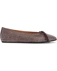The Attico - Kali Crystal Ballerinas - Lyst