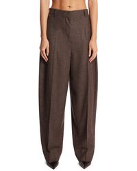 TOTEME - Viscose And Wool Trousers - Lyst