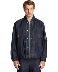 Sacai - Levi's X Dark Denim Blouson Jacket - Lyst