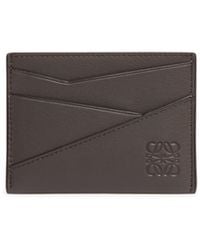 Loewe - Leather Plain Puzzle Cardholder - Lyst