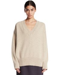 Rohe - Wool V-Neck Sweater - Lyst