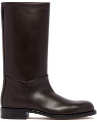The Row - Nobilis Leather Riding Boots - Lyst