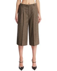Saint Laurent - Wool Culotte Trousers - Lyst