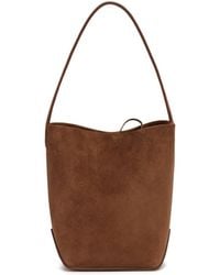 The Row - Borsa N/S Park Tote Edge Piccola Marrone - Lyst