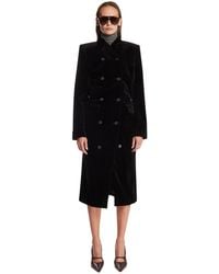 KHAITE - Rolon Velvet Coat - Lyst