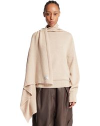 The Attico - Shawl Collar Sweater - Lyst