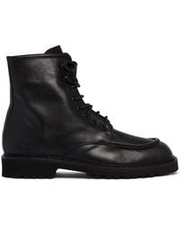 Common Projects - Leather Lace-Up Ankle Boots - Lyst