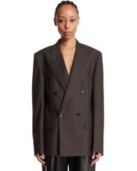 Gucci - Pinstriped Mohair Wool Jacket - Lyst