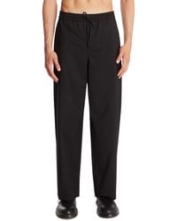 Loewe - Wool Drawstring Trousers - Lyst