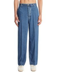 Bottega Veneta - Cotton Denim Trousers - Lyst